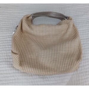 FURLA Cream hobo shoulder bag With Silver Handles